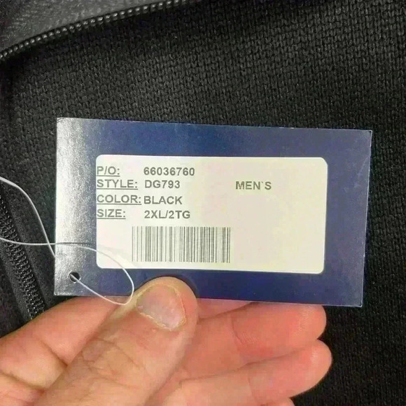 Devin & Jones Black Jacket Men’s 2XL zipper Stretch medium weight Comy NWT fall - Picture 4 of 5